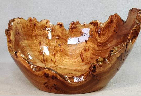 Handmade Elm Wooden Bowl 